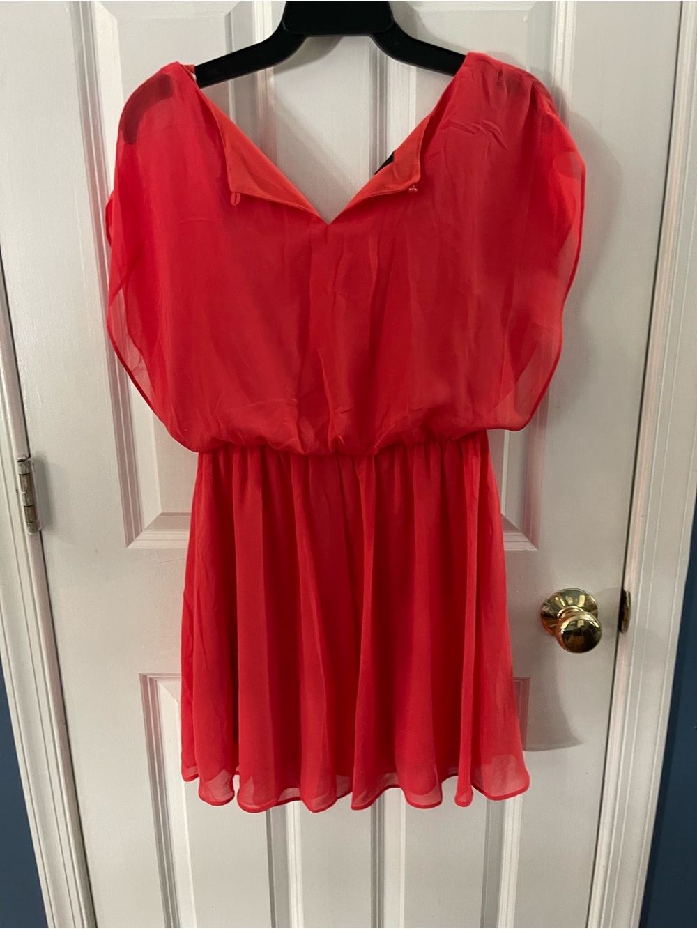 by & by Coral V-Neck Chiffon Tunic - Picture 2 of 2